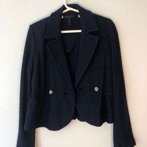 BCBG Max Azria Sweater Jacket in Navy